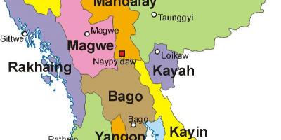 Mianmar karta foto