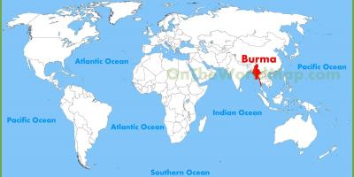 Lokacija Burma na karti